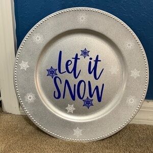 Christmas Decoration, Charger Plastic Plate